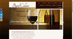 Desktop Screenshot of byrdcellars.com