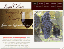 Tablet Screenshot of byrdcellars.com